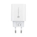 FORCELL F-ENERGY TFK-TC-20WPD cestovná nabíjačka typu C + kábel typu C na Lightning PD QC4.0 3A 20W biela