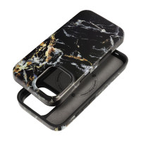 FORCELL F-PROTECT Mirage, puzdro kompatibilné s MagSafe pre IPHONE 16 čierne mramorové