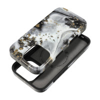 FORCELL F-PROTECT Mirage, puzdro kompatibilné s MagSafe pre IPHONE 16 PRO strieborná hmla
