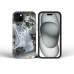 FORCELL F-PROTECT Mirage, puzdro kompatibilné s MagSafe pre IPHONE 16 strieborná hmla