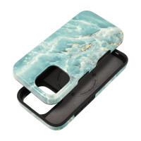 FORCELL F-PROTECT Mirage, vojenské puzdro testované na pád, kompatibilné s MagSafe pre IPHONE 16 green marble