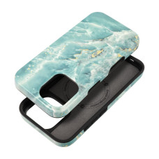 FORCELL F-PROTECT Mirage, vojenské puzdro testované na pád, kompatibilné s MagSafe pre IPHONE 16 green marble