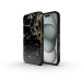 FORCELL F-PROTECT Mirage, vojenské puzdro testované pri páde, kompatibilné s MagSafe pre IPHONE 16 PRO čierne mramorové