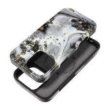 FORCELL F-PROTECT Mirage, vojenské puzdro testované pri páde, kompatibilné s MagSafe pre IPHONE 16 PRO MAX strieborná hmla