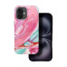 FORCELL F-PROTECT Mirage, vojenské puzdro testované pri páde kompatibilné s MagSafe pre IPHONE 16 pink marble