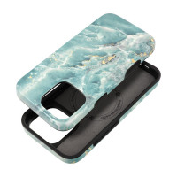 FORCELL F-PROTECT Mirage, vojenské puzdro testované pri páde kompatibilné s MagSafe pre IPHONE 16 PRO MAX zelená mramorová