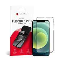 Forcell Flexibilné nano sklo 5D pre iPhone 12/12 Pro čierne