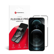 Forcell Flexibilné nano sklo 5D pre iPhone 12 Pro Max čierne