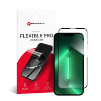 Forcell Flexibilné nano sklo 5D pre iPhone 13/13 Pro/14/16e čierne
