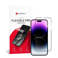Forcell Flexibilné nano sklo 5D pre iPhone 14 Pro Max čierne