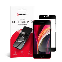 Forcell Flexibilné nano sklo 5D pre iPhone 7/8/SE 2020 čierne