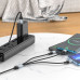 HOCO kábel 3v1 USB A na Lightning / Micro USB / Typ C 2,4A X102 1 m čierny
