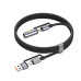 HOCO kábel All-in-one USB A / typ C na typ C / cigaretový zapaľovač 3A 60W U138 1,2 m čierny