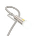 HOCO kábel All-in-one USB A / typ C na typ C / LED svetlo 3A 60W U138 1,2 m sivá