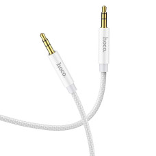 HOCO kábel AUX Jack 3,5 mm na Jack 3,5 mm UPA19 1 m strieborný