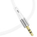 HOCO kábel AUX Jack 3,5 mm na Lightning UPA22 1 m biely