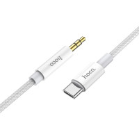 HOCO kábel AUX Jack 3,5 mm na typ C UPA19 1 m strieborný