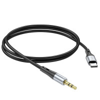 HOCO kábel AUX Jack 3,5 mm na typ C UPA22 1 m čierny