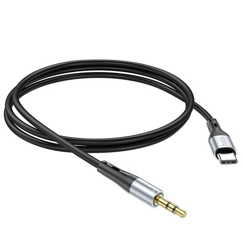 HOCO kábel AUX Jack 3,5 mm na typ C UPA22 1 m čierny