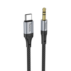 HOCO kábel AUX typ C (samec) na Jack 3,5 mm (samec) UPA26 1 m čierny