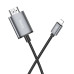 HOCO kábel Lightning na HDMI 1080p UA27 2 m kovovo sivý
