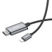 HOCO kábel Lightning na HDMI 1080p UA27 2 m kovovo sivý