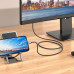 HOCO kábel Lightning na HDMI 1080p UA27 2 m kovovo sivý