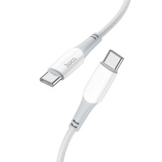 HOCO kábel typ C na typ C PD 3A 60W X70 1 m biely