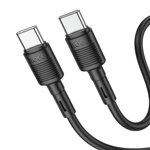 HOCO kábel typ C na typ C PD 3A 60W X83 1 m čierny