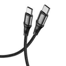 HOCO kábel typ C na typ C PD 5A 100W X50 1 m čierny