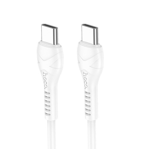 HOCO kábel Typ C na Typ C PD 60W Cool X37 1m biely