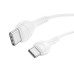 HOCO kábel Typ C na Typ C PD 60W Cool X37 1m biely