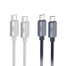 HOCO kábel typ C na typ C PD QC3.0 3A 60W U134 1,2 m tmavomodrý