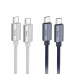 HOCO kábel typ C na typ C PD QC3.0 5A 240W U134 1,8 m tmavomodrý