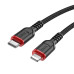 HOCO kábel typu C na Lightning 27W X59 3 m čierny