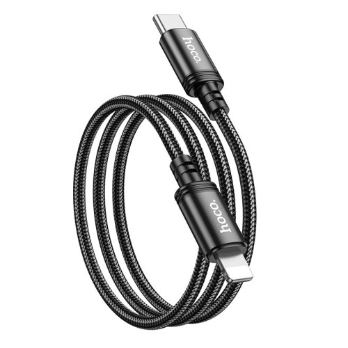 HOCO kábel typu C na Lightning PD 20W X89 1 m čierny