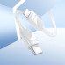 HOCO kábel typu C na Lightning PD 27W X114 1 m biely