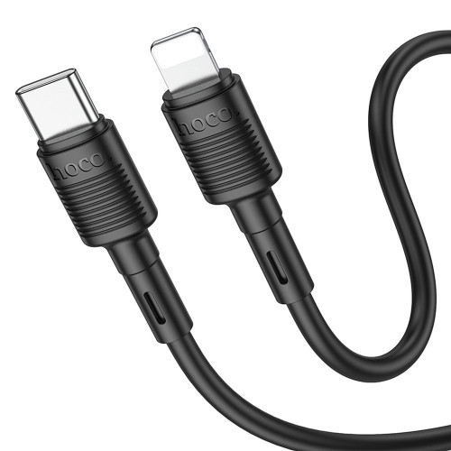 HOCO kábel typu C na Lightning PD 2,4A 20W X83 1 m čierny