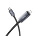 HOCO kábel typu C na Lightning s displejom PD 27W X112 1 m čierny