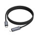 HOCO kábel typu C na Lightning s displejom PD 27W X112 1 m čierny