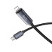 HOCO kábel typu C na Lightning s displejom PD 27W X112 1 m čierny