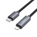 HOCO kábel typu C na Lightning s displejom PD 27W X112 1 m čierny