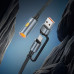 HOCO kábel USB A / Typ C do zapaľovača UA38B 0,3 m čierny