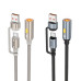 HOCO kábel USB A / Typ C do zapaľovača UA38B 0,3 m čierny