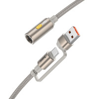 HOCO kábel USB A / Typ C do zapaľovača UA38B 0,3 m zlatý