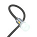 HOCO kábel USB A / Typ C na LED svetlo UA38C čierny