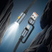 HOCO kábel USB A / Typ C na LED svetlo UA38C čierny