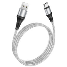 HOCO kábel USB A do Typ C 3A X50 1 m sivý