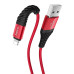 HOCO kábel USB A na Lightning 2,4 X38 1 m červený