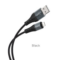 HOCO kábel USB A na Lightning 2,4 X38 1 m čierny